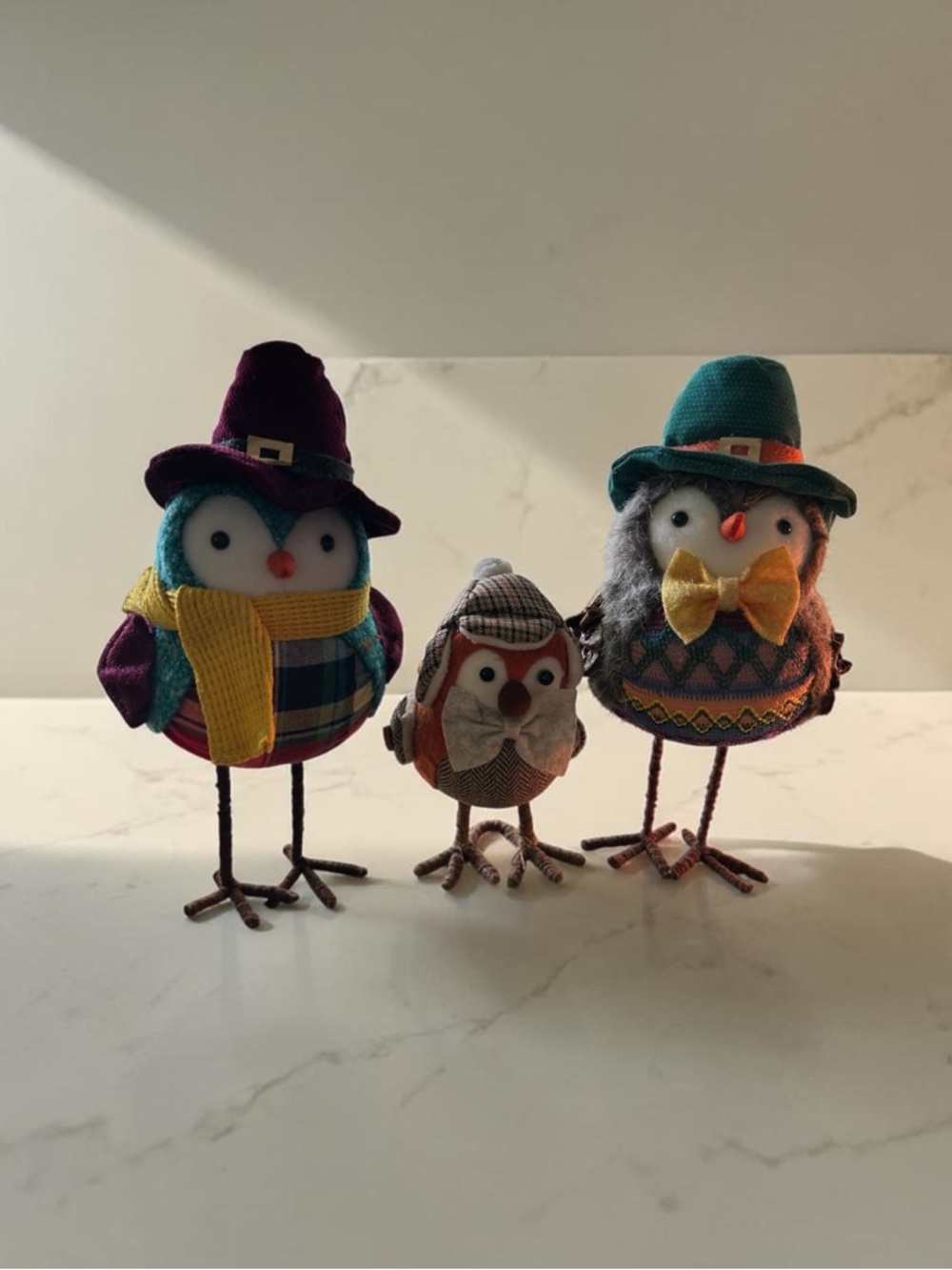 Set of 3 Decorative Fall Target Featherly Friends or Spritz Birds